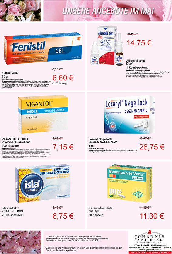 Aktueller Angebotsflyer